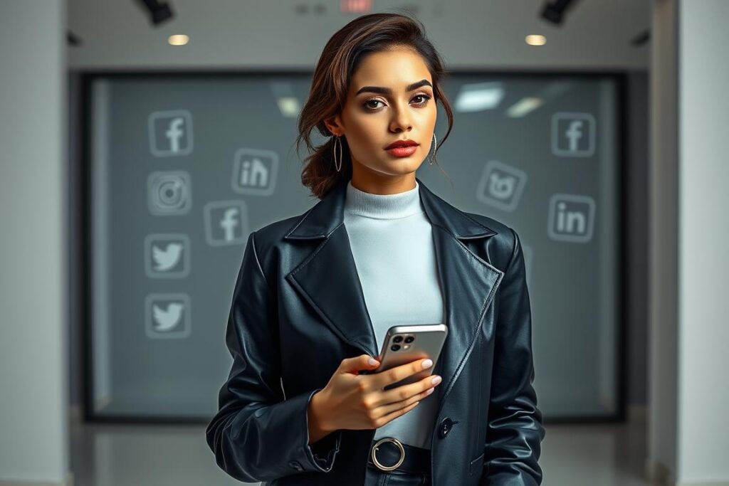 Erfolgreiche Influencerin