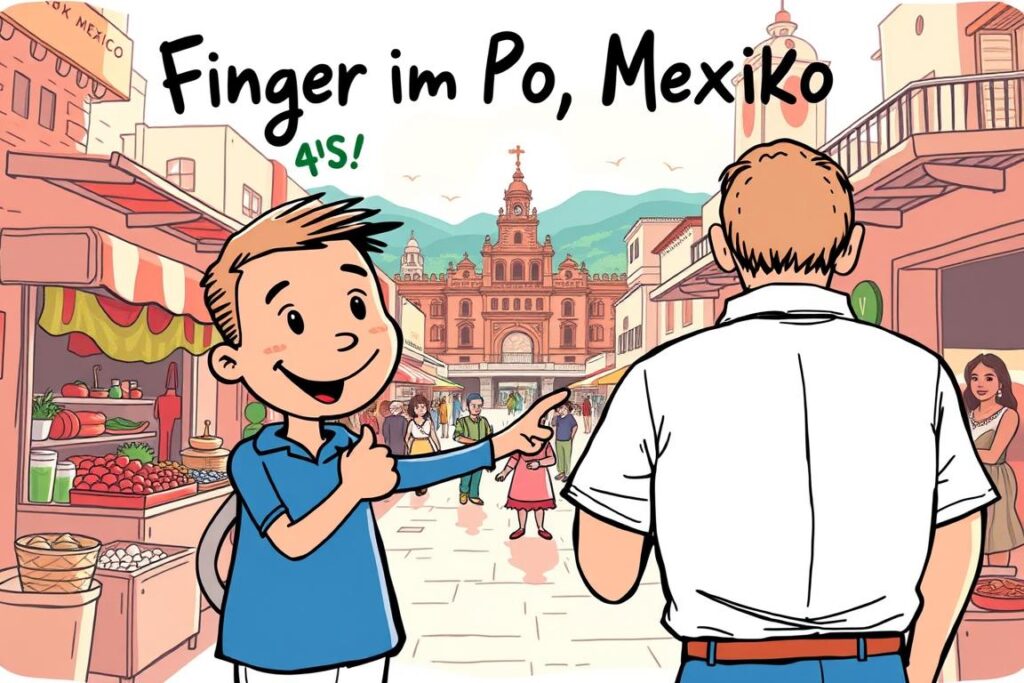 Finger im Po, Mexiko Entstehung Finger im Po, Mexiko Entstehung