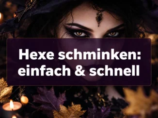 Hexe schminken für Frauen: einfach