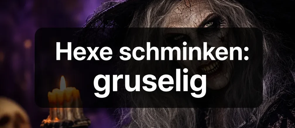 Hexe schminken: gruselig