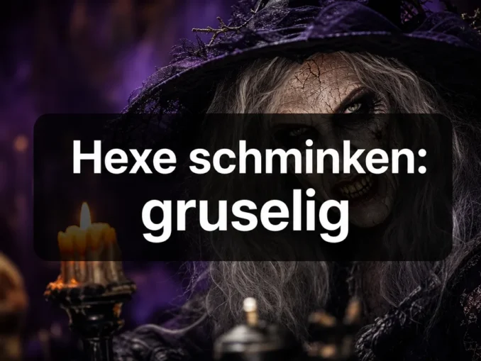 Hexe schminken: gruselig