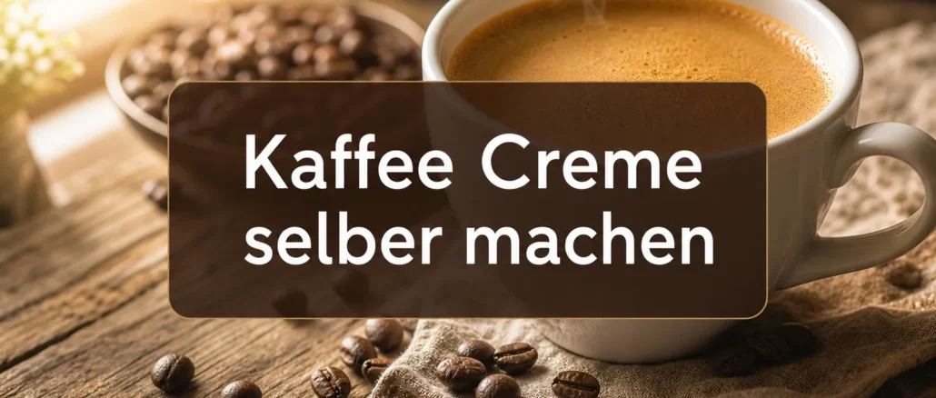 Kaffee-Creme-selber-machen Kaffee Crème selber machen