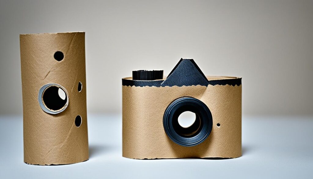 Lochkamera aus Toilettenpapierrolle Lochkamera aus Toilettenpapierrolle