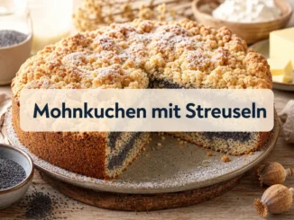 Mohnkuchen mit Streuseln