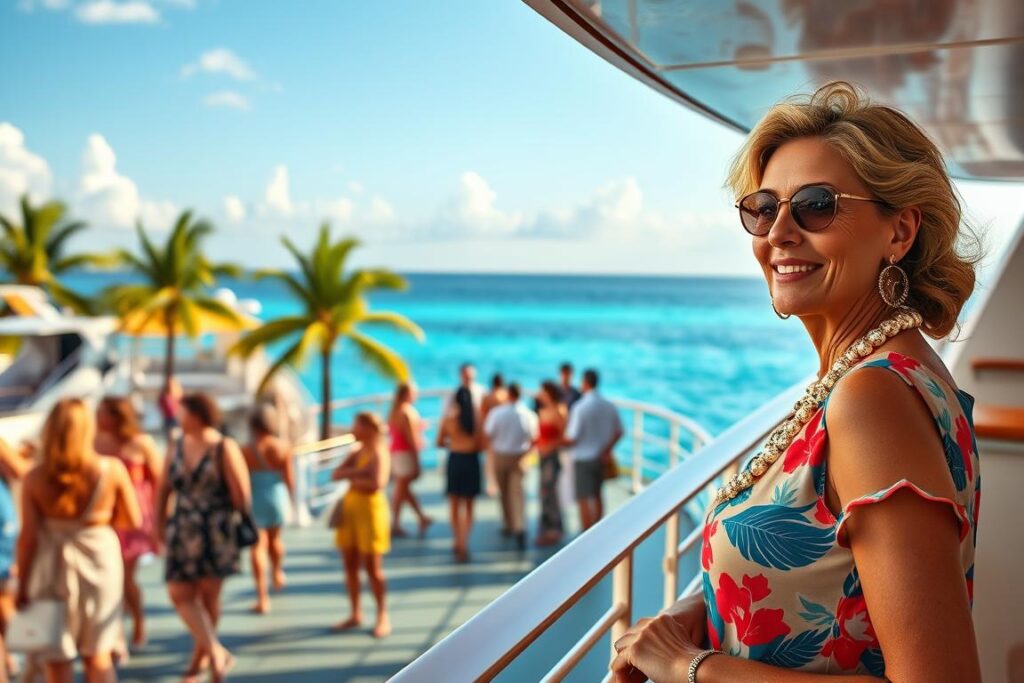 Muriel Baumeister in einer Szene aus 'Das Traumschiff - Curaçao' Muriel Baumeister in einer Szene aus 'Das Traumschiff - Curaçao'
