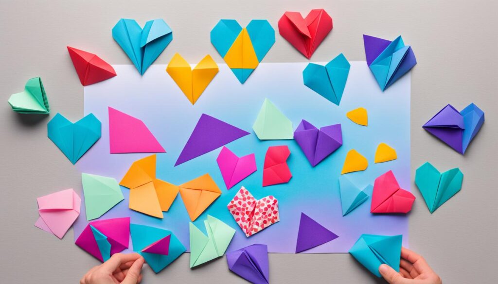 Origami Herz falten Origami Herz falten