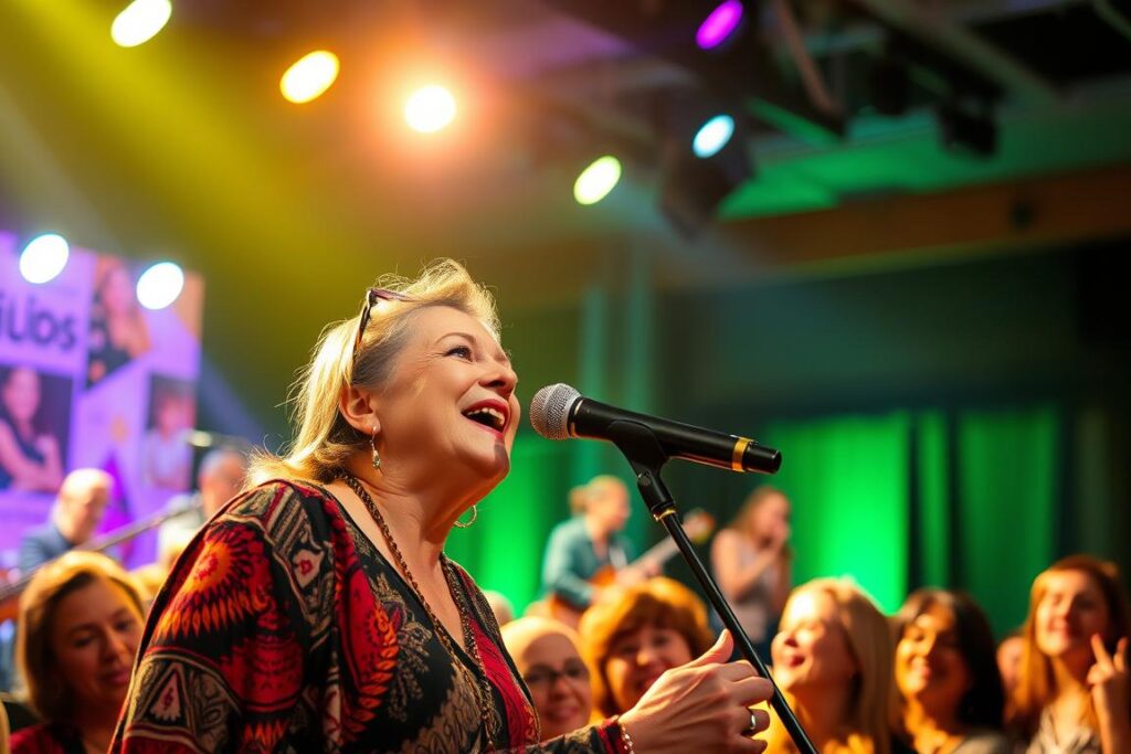 Silvia Keiler bei einem Konzert