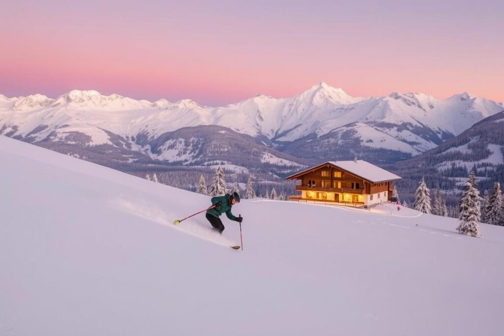 Skifahren und Entspannen Skifahren und Entspannen
