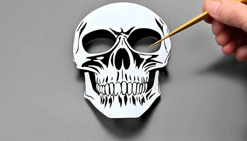 Totenkopfmaske selber machen