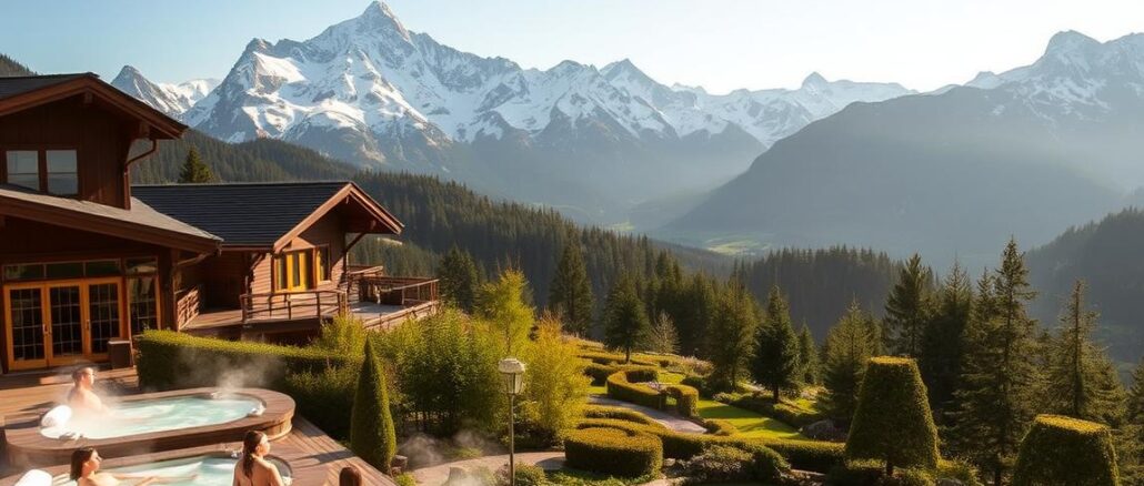 Wellness-Spas mit Alpenblick