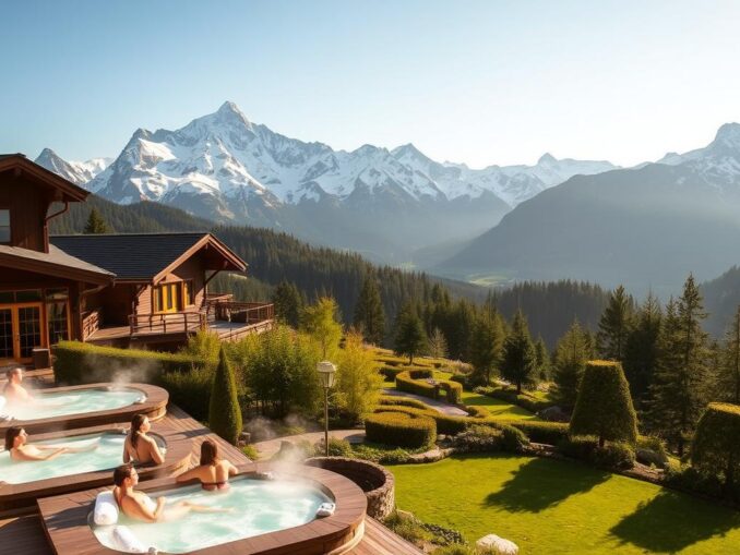 Wellness-Spas mit Alpenblick