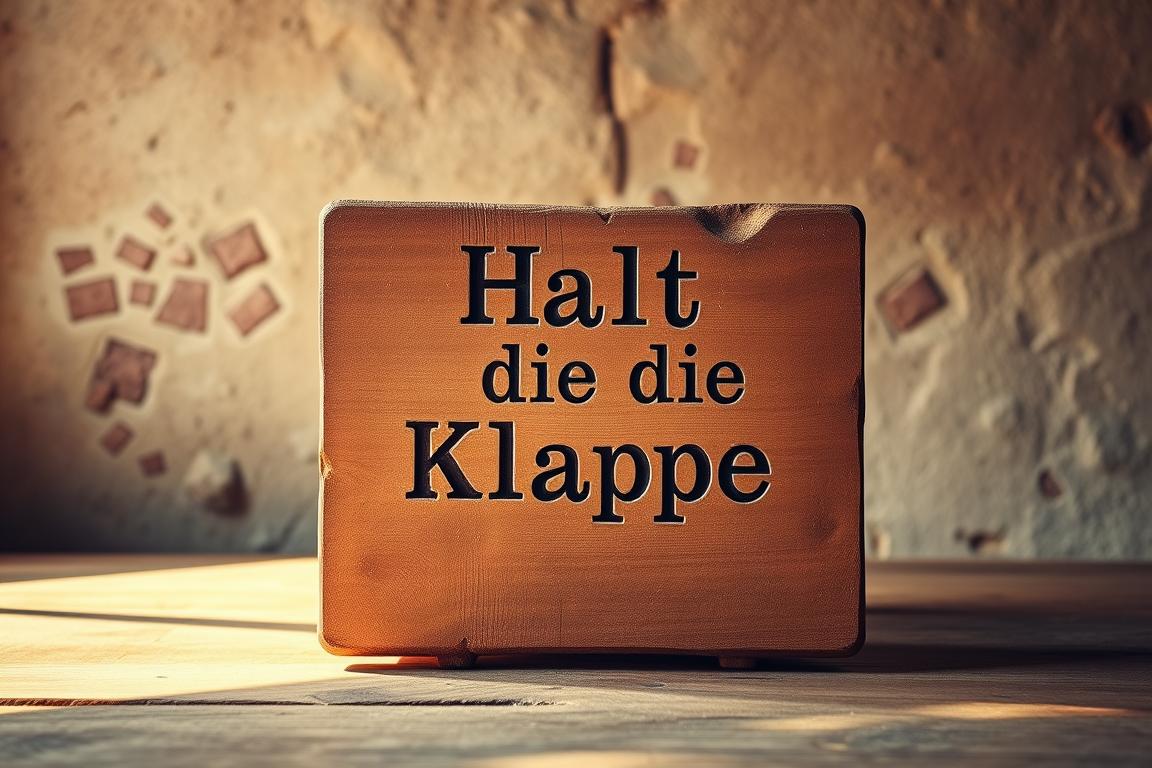 Woher kommt der Spruch Halt die Klappe