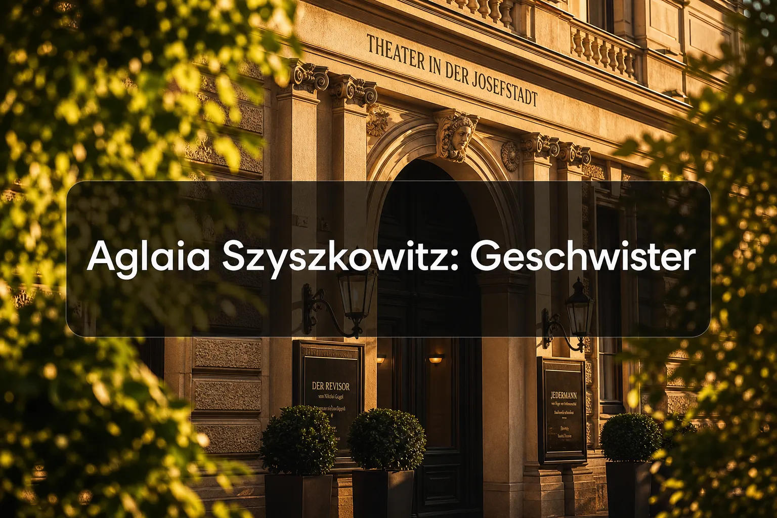 Aglaia Szyszkowitz: Geschwister 1 Professional () hero image with 'Aglaia Szyszkowitz: Geschwister' in crisp white modern centered on a semi-transparent dark