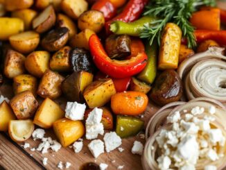 rezept ofengemüse mit kartoffeln und feta