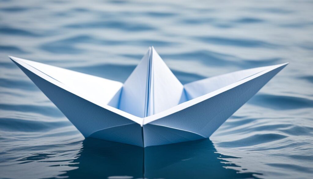 stabiles Papierboot