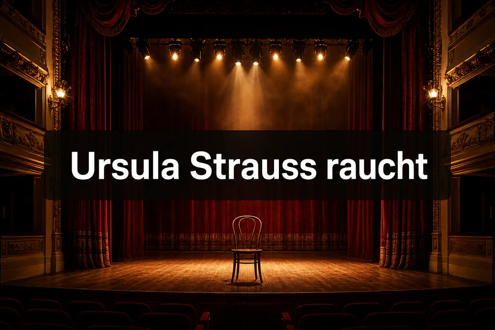 Ursula Strauss raucht 1 Professional () hero image with (≤42 chars): 'Ursula Strauss raucht' in crisp white on a semi-transparent dark panel,