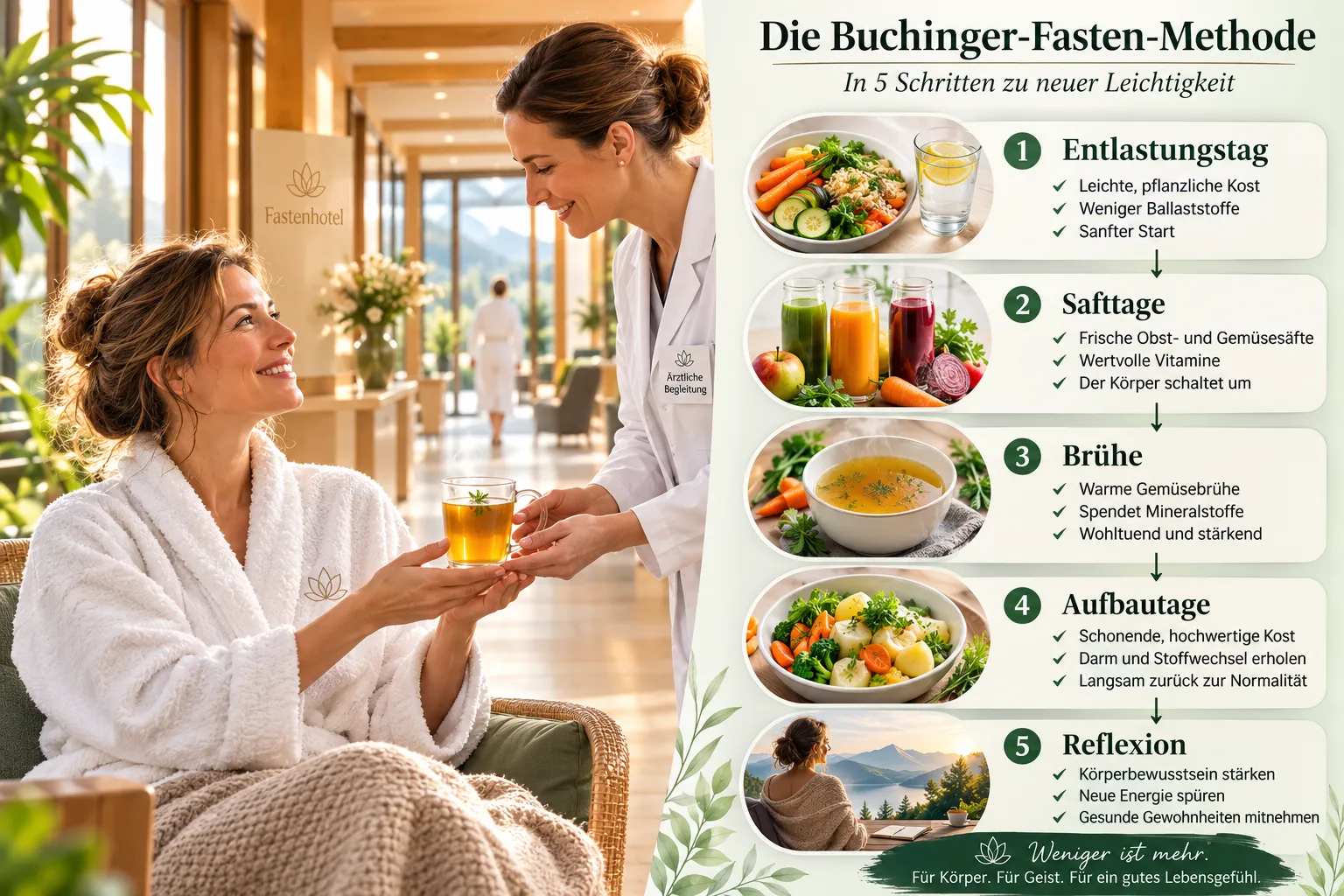 Heilfasten nach Buchinger: Hotel, Der vollständige Ratgeber für 2026 1 Was ist Heilfasten nach Buchinger und wie funktioniert es?