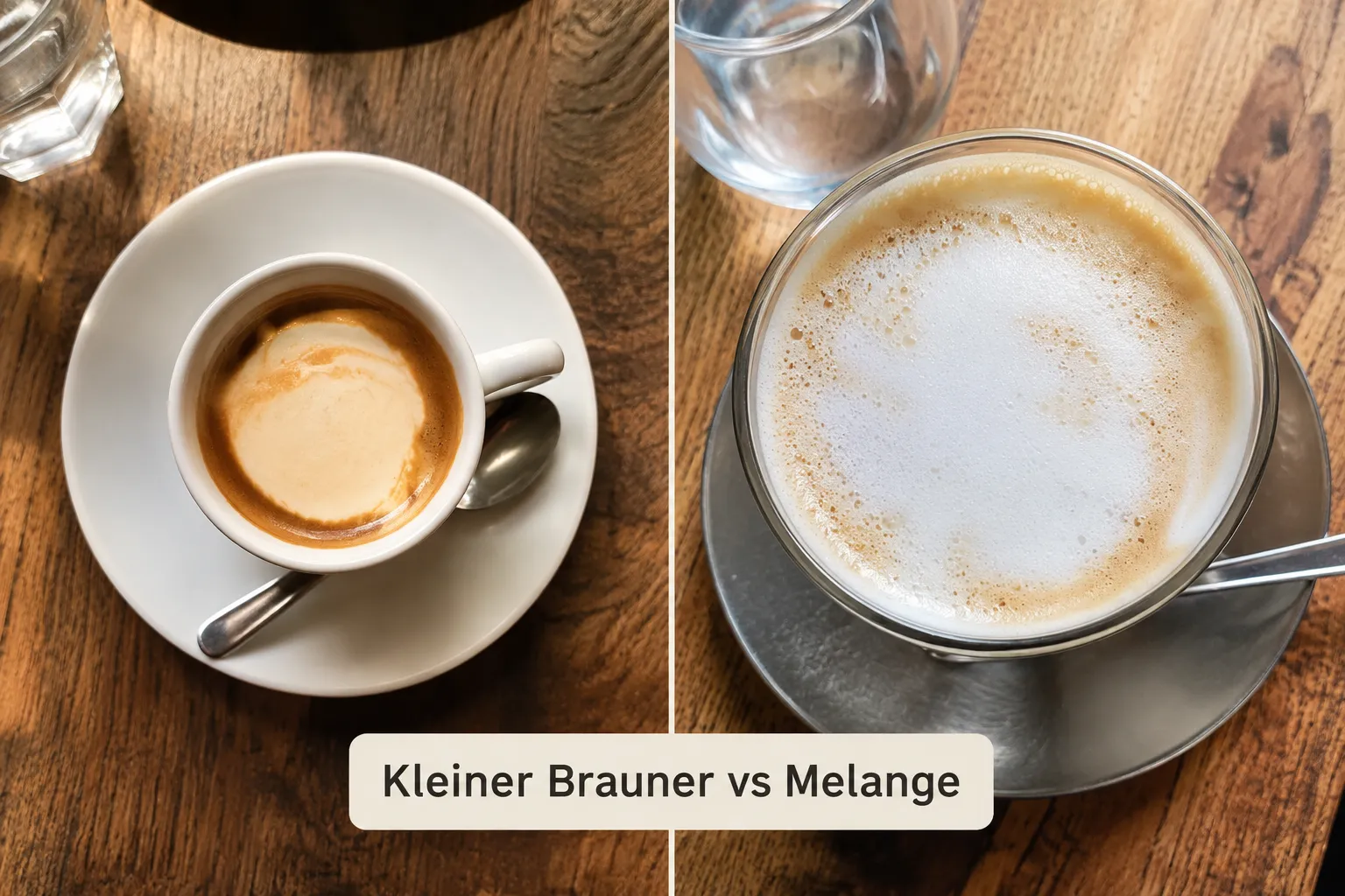 Was ist ein Kleiner Brauner? Das klassische Wiener Kaffeehaus-Getränk erklärt 1 Was ist ein Kleiner Brauner Kaffee genau?