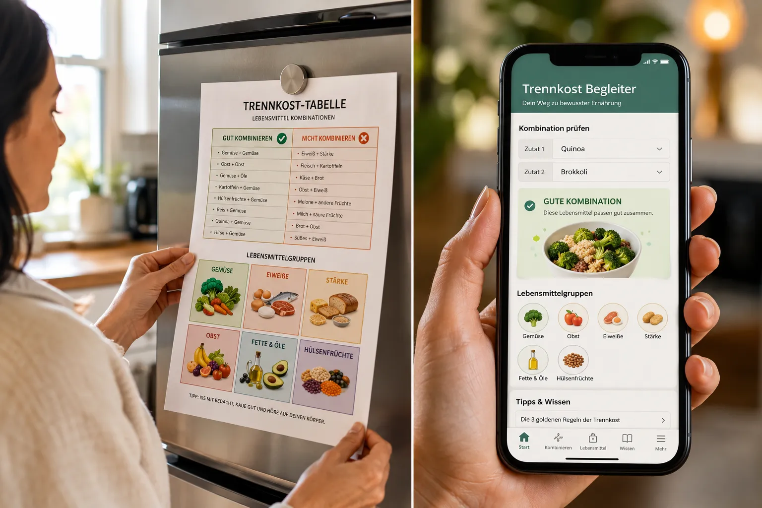 Trennkost-Tabelle zum Ausdrucken: Der vollständige Leitfaden für 2026 2 Trennkost-Tabelle App oder Ausdrucken: Was ist besser?
