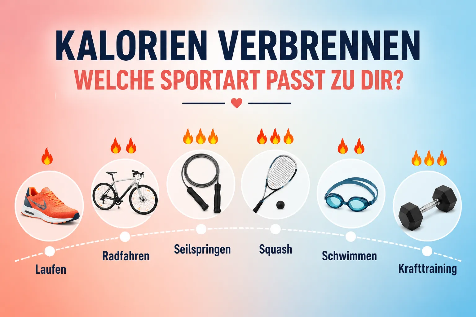 Bei welchem Sport ist der Kalorienverbrauch hoch? Der große Sportarten-Vergleich 1 Das Wichtigste auf einen Blick